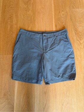 Lulu Lemon ABC Classic-Fit Warpstreme 9” Shorts Light Blue 36